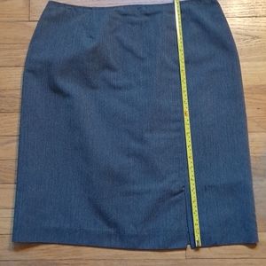 dress barn grey skirt sz 12